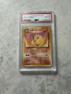 1997 Pokemon Japanese Rocket Dark Flareon – PSA 10 GEM MINT - Image 1