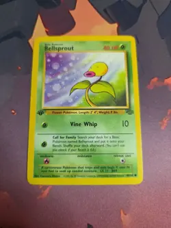 Pokemon TCG Bellsprout Jungle 49/64 Regular 1st Edition Common MP - Image 1