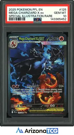 Pokemon 2025 Mega Charizard X ex 125/094 SIR Phantasmal Flames GEM MINT PSA 10 - Image 1