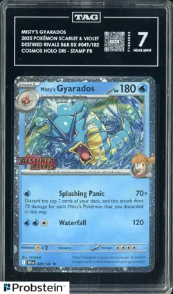2025 Pokemon Scarlet & Violet Destined Rivals #049/182 Misty's Gyarados TAG 7 #1 - Image 1