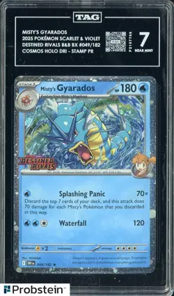 2025 Pokemon Scarlet & Violet Destined Rivals #049/182 Misty's Gyarados TAG 7 #2 - Image 1
