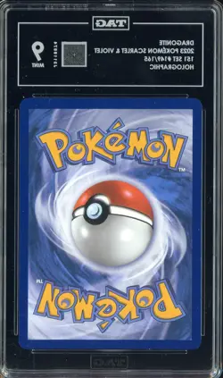 2023 Pokemon Scarlet & Violet 151 Set #149/165 Dragonite Holographic TAG 9 #2 - Image 2