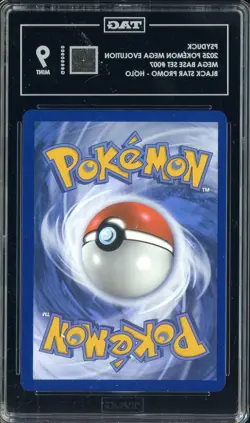 2025 Pokemon Mega Evolution Base Set #007 Psyduck Holo Black Star Promo TAG 9 #2 - Image 2