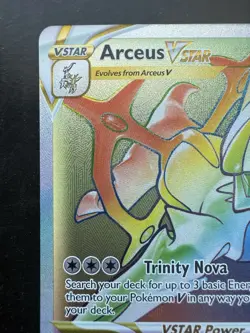 Pokemon Arceus VSTAR Rainbow Secret Rare 176/172 Brilliant Stars (NM) - Image 2