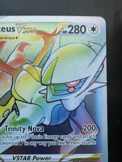 Pokemon Arceus VSTAR Rainbow Secret Rare 176/172 Brilliant Stars (NM) - Image 3