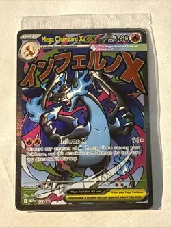 POKEMON SEALED MEGA CHARIZARD EX + ORICORIO EX BLACK STAR PROMO UPC X EXCLUSIVE - Image 1