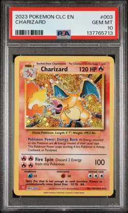 POKEMON 2023 CHARIZARD CLC-TCG CLASSIC CHARIZARD & HO-OH ex DECK #003 PSA 10 - Image 1