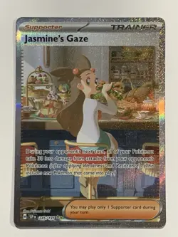 Pokemon TCG Jasmine's Gaze Full Art Holo Trainer Surging Sparks #245/191 - Image 1