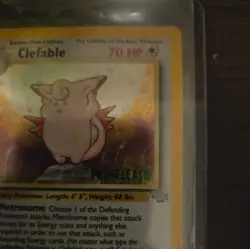 Pokemon TCG Clefable (Prerelease) 01/64 Holo Rare WOTC Promo Jungle 1/64 - Image 2