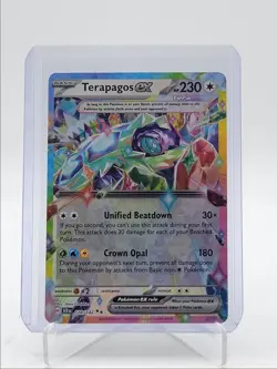 TERAPAGOS EX 2024 POKEMON STELLAR CROWN DOUBLE RARE A 128/142 Q5542 - Image 1