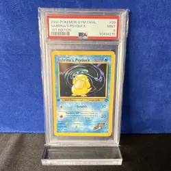 Pokemon Gym Challenge Sabrina's Psyduck 99/132 1st Edition PSA 9 2000 - Image 1