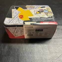 Pokemon 25th Anniversary Celebrations Treasure Chest Lunchbox Tin Sealed W/ Dent - Image 3