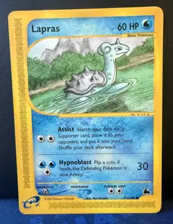 Pokemon TCG Lapras 71/144 Skyridge Common Non-Holo #71 E-Reader Series LP - Image 1