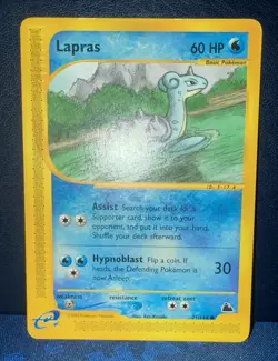 Pokemon TCG Lapras 71/144 Skyridge Common Non-Holo #71 E-Reader Series LP - Image 2