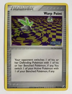Pokemon Warp Point 93/115 Reverse Holo EX Unseen Forces MP - Image 1