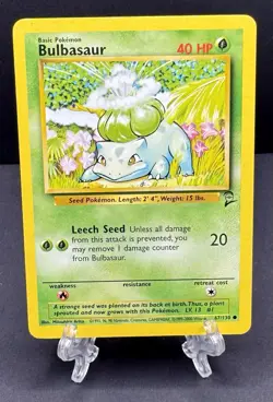 Pokemon Base Set 2 COMMON Bulbasaur 67/130 - Image 1