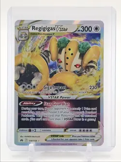 REGIGIGAS VSTAR 2023 POKEMON SWSH CROWN ZENITH HOLO RARE 114/159 Q3423 - Image 1