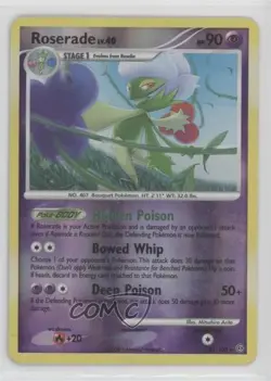 Roserade Reverse Foil Pokemon Diamond & Pearl Stormfront #23 2008 - Image 1