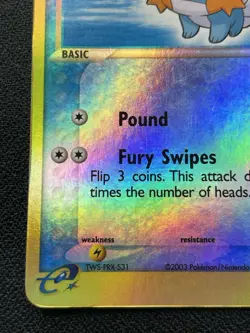 Pokemon Mudkip 60/109 Reverse Holo Rare Ruby and Sapphire HP / DMG - Image 5