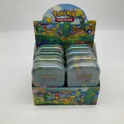 Lot of (8) Pokemon TCG Celebrations Sealed Mini Tins w/Display (8 TINS) - Image 1