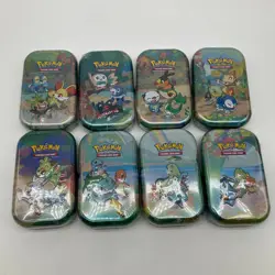 Lot of (8) Pokemon TCG Celebrations Sealed Mini Tins w/Display (8 TINS) - Image 4