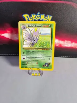 Pokemon TCG | Sabrina's Venomoth 034/132 Rare | Gym Heroes Set 2000 | Vintage - Image 1