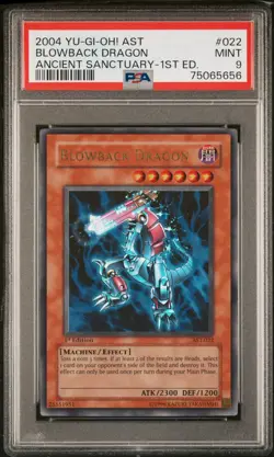 2004 Yu-Gi-Oh Blowback Dragon Ancient Sanctuary AST 1st Edition Ultra Rare PSA 9 - Image 1
