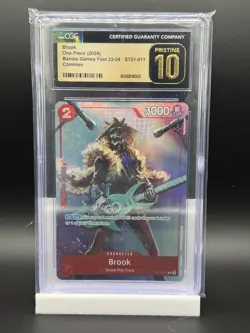2024 ONE PIECE CCG BROOK BANDAI GAMES FESTR ST01-011 CGC 10 Pristine - Image 1