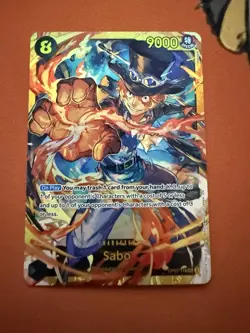 Sabo OP07-118 SEC Alt Art One Piece TCG (500 Years in the Future set) English NM - Image 1