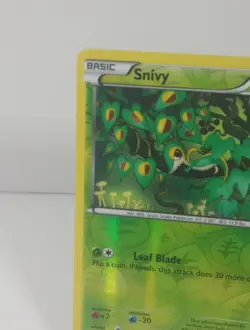 2013 Pokemon Card #6/113 Snivy Reverse Holo (LP) - Image 3