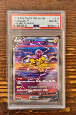 PSA 10 Raikou V 218/172 Special Art Rare SAR VSTAR Universe s12a Pokemon Card - Image 1