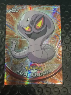 SPECTRA Arbok #24 Topps Chrome 2000 Series 1 T.V Holo Pokemon Card TCG NM - Image 1