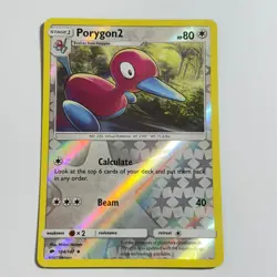 Porygon2 104/147 Uncommon Reverse Holo Card SM - Burning Shadows Pokemon TCG NM - Image 1