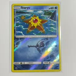 Staryu 15/111 Common Reverse Holo Card SM - Crimson Invasion Pokemon TCG LP - Image 1