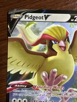 Pidgeot V 137/196 Ultra Rare Holo Lost Origin Pokemon TCG Card - Image 2