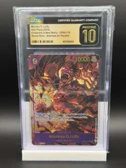 2024 One Piece Monkey D Luffy Op09-119 Alternate Art CGC 10 Card English - Image 1