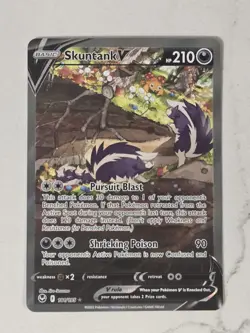 Pokemon Card Skuntank V SwSh: Silver Tempest Alternate Art 181/195 113 💎NM💎 - Image 1