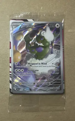 2023 Pokemon Pokemon Center Tornadus Black Star Promo Card 210 Sealed - Image 1