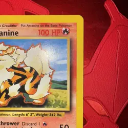 Vintage Pokemon Arcanine 23/102 Base Set Uncommon Pokemon Card In EX+ Condition - Image 3