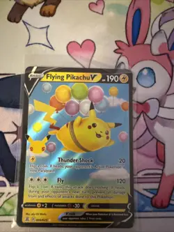 Flying Pikachu V - 006/025 - Pokemon Celebrations Sword Shield Rare Card NM - Image 1