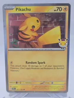 Pikachu 051/162 Cosmos Holo Promo Card Pokemon - Image 1