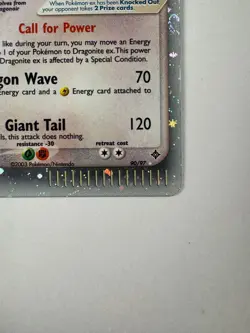 (LP-MP) Pokemon TCG Dragonite EX Dragon 2003 Holo Rare E-Series Card 90/97 - Image 5