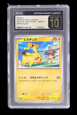 CGC Pristine 10 Pikachu Gym Event Campaign Promo Japanese 2023 Pokemon Card #120 - Image 1