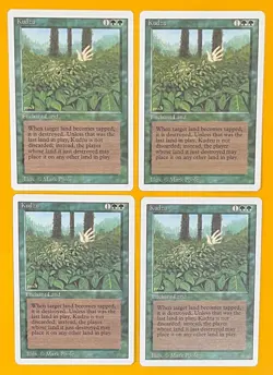 MTG KUDZU (x4) Revised (OldManMTG 011-401) - Image 1