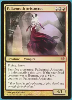 Falkenrath Aristocrat FOIL Dark Ascension NM Mythic Rare - Image 1