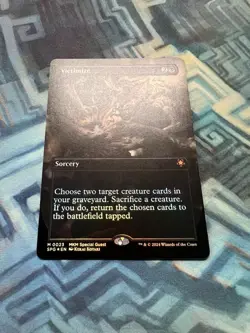 MTG Foil Borderless Victimize NM Unplayed Special Guests - Image 2