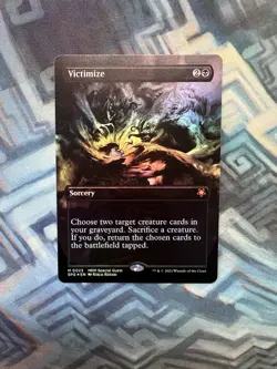 MTG Foil Borderless Victimize NM Unplayed Special Guests - Image 4