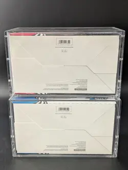 2x Pokemon SV10.5 Black Bolt White Flare Sealed Booster Bundle Display W/Acrylic - Image 2