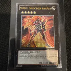 YuGiOh ULTIMATE Rare Number 12: Crimson Shadow Armor Ninja ORCS-EN042 NM/M - Image 2