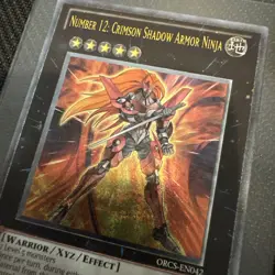 YuGiOh ULTIMATE Rare Number 12: Crimson Shadow Armor Ninja ORCS-EN042 NM/M - Image 3